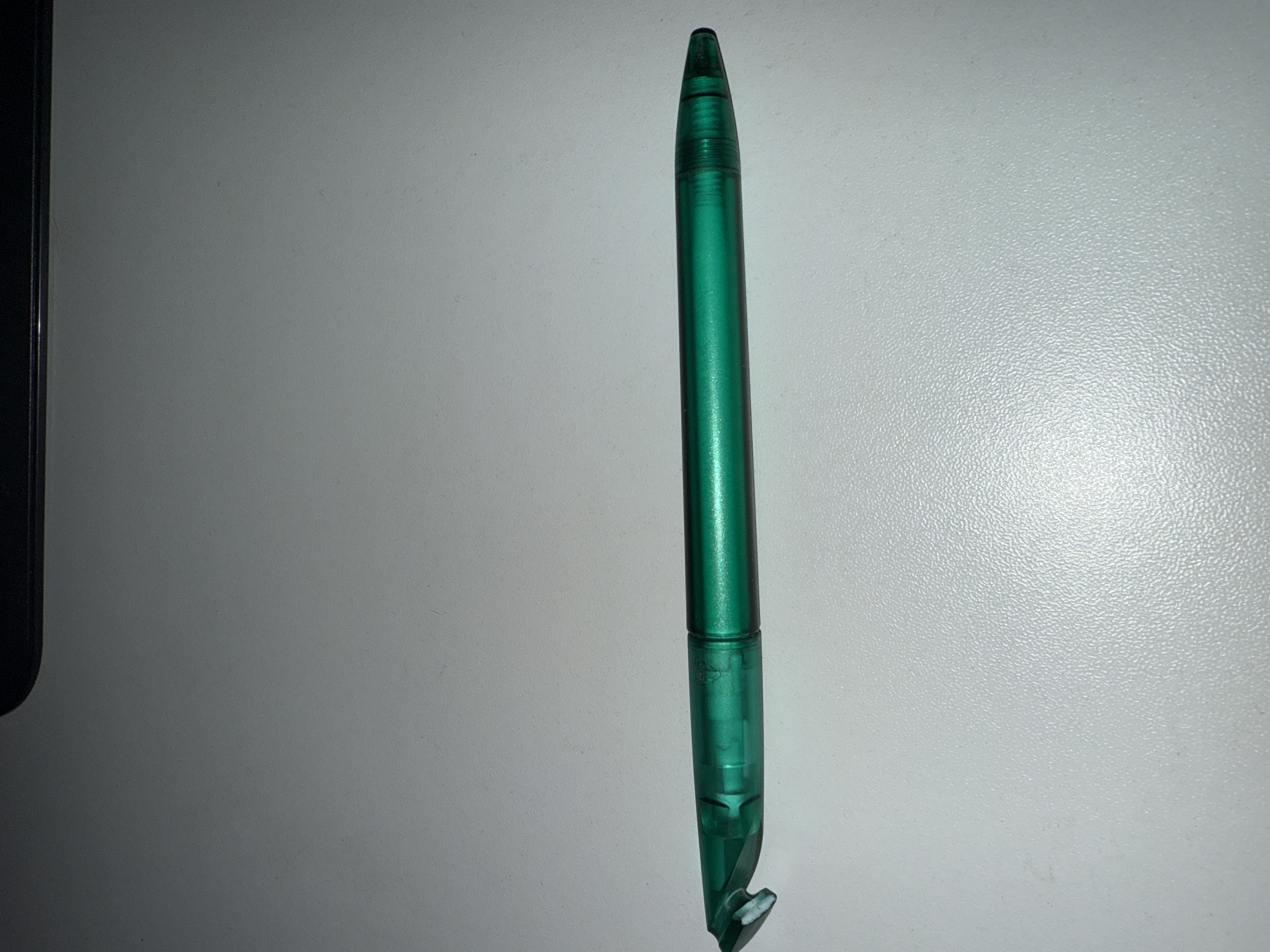 "Grüner Kugelschreiber Transparent Kunststoff Schreibwaren"